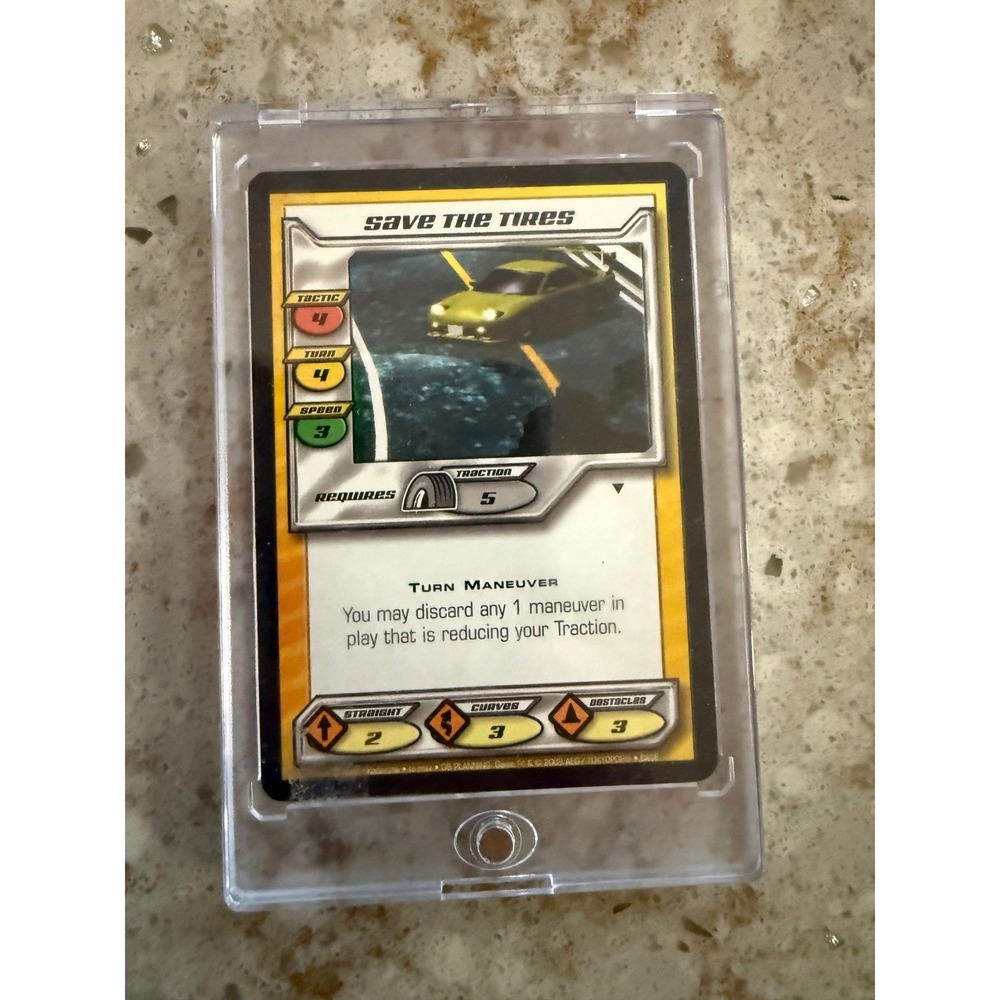Initial D CCG Save The Tires Turn Maneuver Card 2003 AEG Tokyopop Vintage